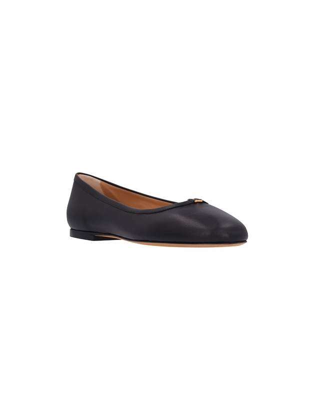 Marcie Leather Ballerina Flats Black - CHLOE - BALAAN 3