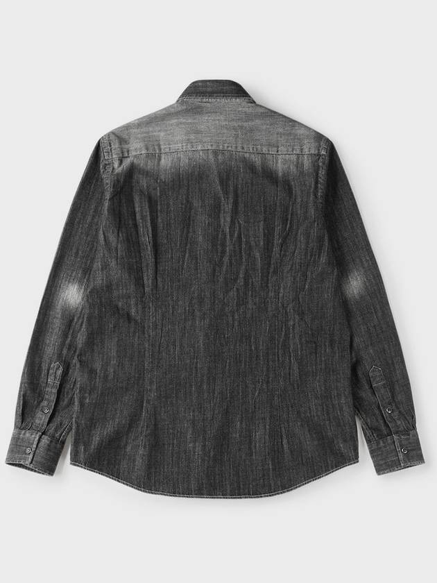 Made In Italy Vintage Effect Denim Shirt F GCSH60 - PANICALE - BALAAN 2