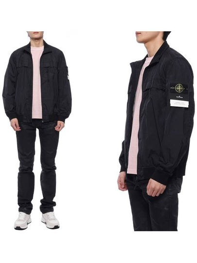 Garment Dyed Crinkle Reps R Nylon Jacket Black - STONE ISLAND - BALAAN 2