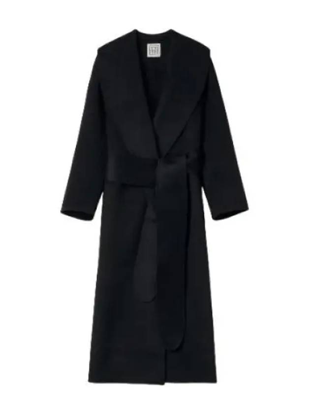 belted coat black - TOTEME - BALAAN 1