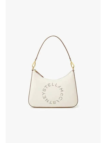 STELLA McCARTNEY LOGO small shoulder bag off white - STELLA MCCARTNEY - BALAAN 1