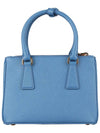 Galleria Saffiano Leather Mini Tote Bag Light Blue - PRADA - BALAAN 6