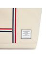 Double Face Cotton Canvas Tote Bag Off White - THOM BROWNE - BALAAN 8