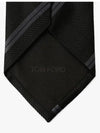 STE001 S0012 LB999 Stripe Pattern Silk Tie - TOM FORD - BALAAN 3