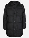 Men's Wappen Patch Crinkle Wraps Long Padding Black - STONE ISLAND - BALAAN 2