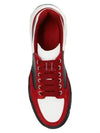 Color Block Leather Low Top Sneakers Red Black - ALEXANDER MCQUEEN - BALAAN 2