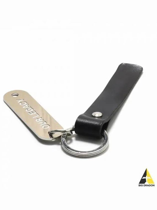 Debossed Logo Leather Key Holder Black - OUR LEGACY - BALAAN 2