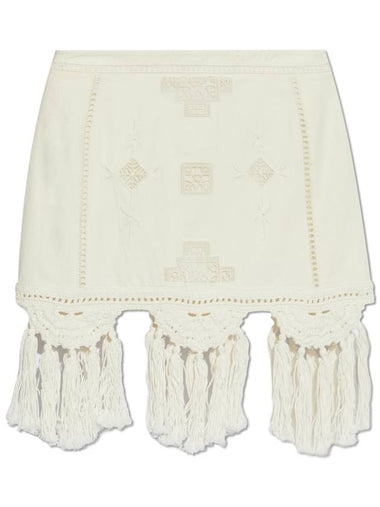 Isabel Marant Skirt Sandra, Women's, Cream - ISABEL MARANT - BALAAN 1