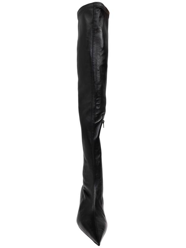 Avenue Nappa Leather Long Boots Black - BALENCIAGA - BALAAN 7