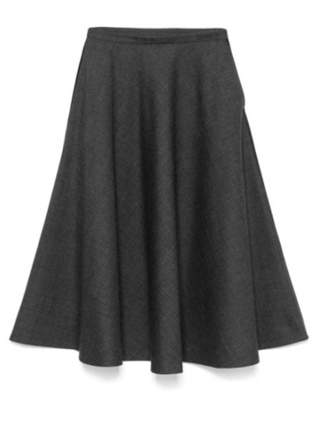 Wool Pleated Skirt Grey - GUCCI - BALAAN 2