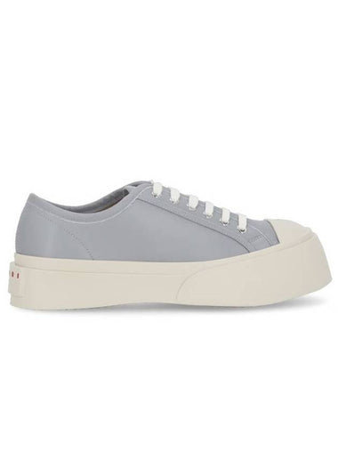 Pablo leather lace-up low-top sneakers gray - MARNI - BALAAN 1