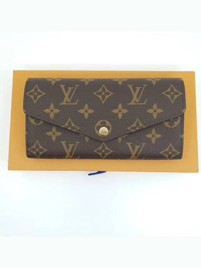 Sarah Monogram Long Wallet Brown Red - LOUIS VUITTON - BALAAN 2