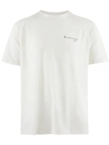 Men's Groa Logo Technical Short Sleeve T-Shirt Snow - KLATTERMUSEN - BALAAN 1