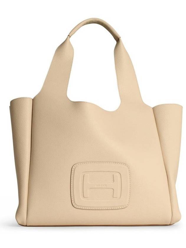 Hogan 'Shopping H-Bag' Ivory Leather Bag - HOGAN - BALAAN 1