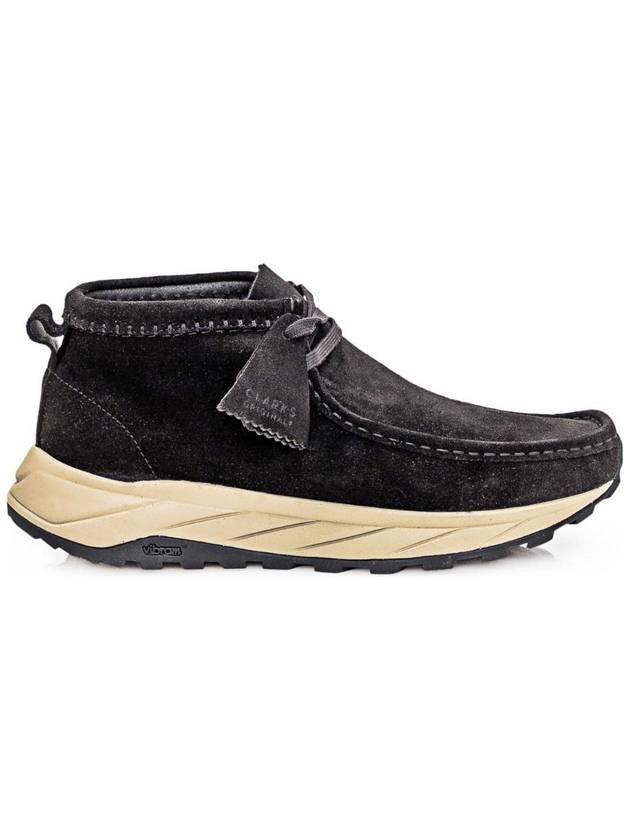 Wallabee Eden Suede Ankle Boots Black - CLARKS - BALAAN 1