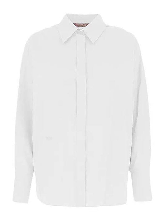 Women's Garena Bianco Otico Long Sleeve Shirt White - MAX MARA - BALAAN 1