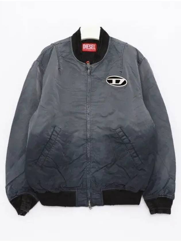 J-Kepes Gradient Quilted Bomber Jacket Dark Grey - DIESEL - BALAAN 2