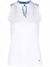 Leya Logo Tape Sleeveless White - J.LINDEBERG - BALAAN 2