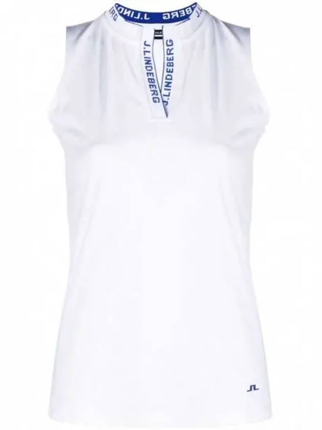 Leya Logo Tape Sleeveless White - J.LINDEBERG - BALAAN 2