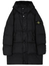 Men's Wappen Patch Crinkle Wraps Long Padding Black - STONE ISLAND - BALAAN 2