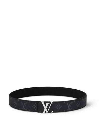 LV Initiales Reversible Monogram Leather Belt Black - LOUIS VUITTON - BALAAN 2