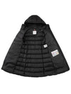 Women's Dombes Down Long Padded Jacket Black - MONCLER - BALAAN 11