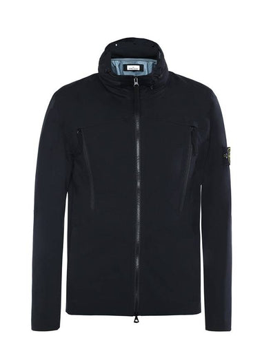 Light Soft Shell Zip-up Jacket Black - STONE ISLAND - BALAAN 1