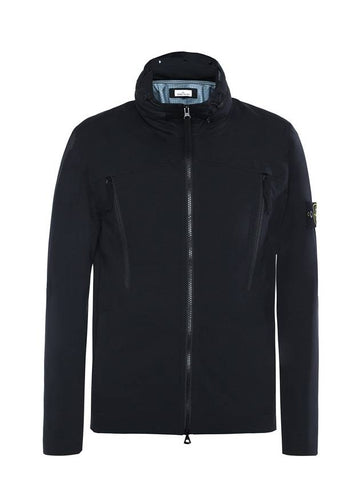 Light Soft Shell Zip-up Jacket Black - STONE ISLAND - BALAAN 1