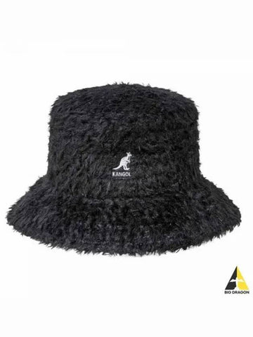 Furry braid lahinch bucket hat black cream K3589 - KANGOL - BALAAN 1