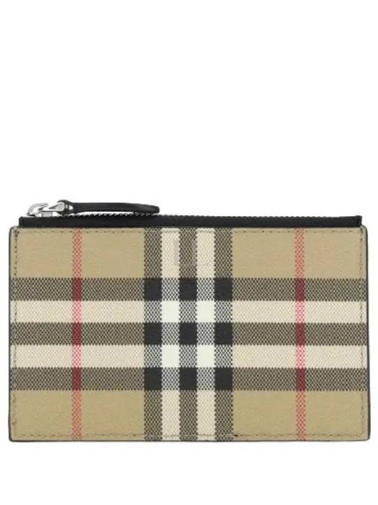 Vintage Check Leather Wallet - BURBERRY - BALAAN 2