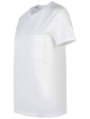 PAPAIA Pocket Logo T Shirt White 2421946011 001 - MAX MARA - BALAAN 3