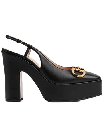 Women High Heel Pumps Heel Black - GUCCI - BALAAN.