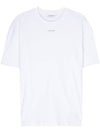 Logo Print Short Sleeve T-Shirt White - CALVIN KLEIN - BALAAN 1