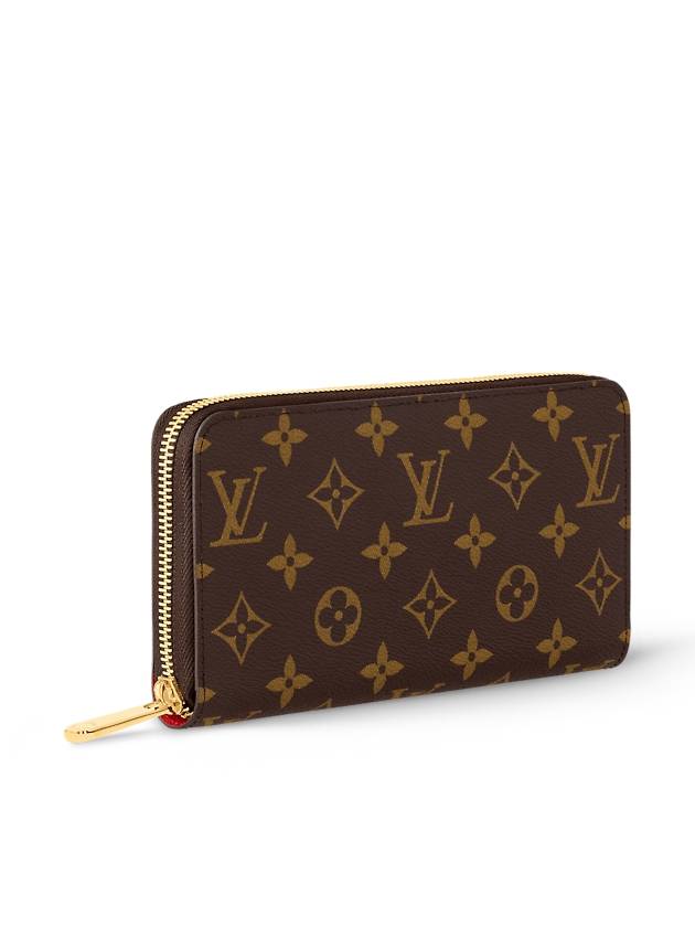 Monogram Canvas Zippy Long Wallet Brown Red - LOUIS VUITTON - BALAAN 3