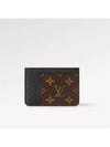 LV Big Logo Side-Up Monogram Grain Leather Card Wallet Brown - LOUIS VUITTON - BALAAN 7