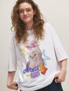 DTP SWEET CAT Short Sleeve Tee White - CPGN STUDIO - BALAAN 2