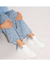 Oversized Low Top Sneakers White Powder Blue - ALEXANDER MCQUEEN - BALAAN 6