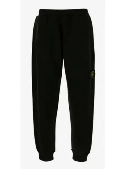 Signature Wappen Patch Cotton Baggy Pants Black - STONE ISLAND - BALAAN 2