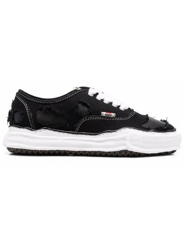 Baker OG Sole Broken Low Top Sneakers Black - MAISON MIHARA YASUHIRO - BALAAN 5