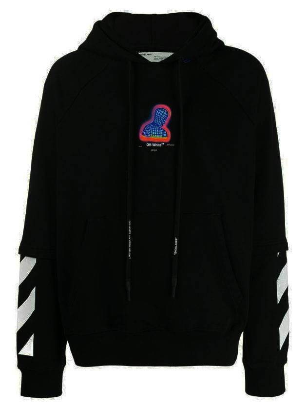 Striped Hoodie Black - OFF WHITE - BALAAN 1