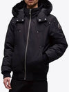 Men's Ballistic Bomber Jacket Black Fox Fur Black - MOOSE KNUCKLES - BALAAN 3