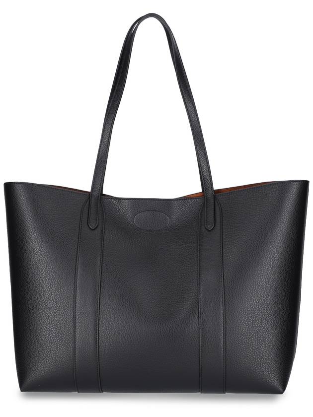 Bayswater Classic Grain Small Tote Bag Black - MULBERRY - BALAAN 4