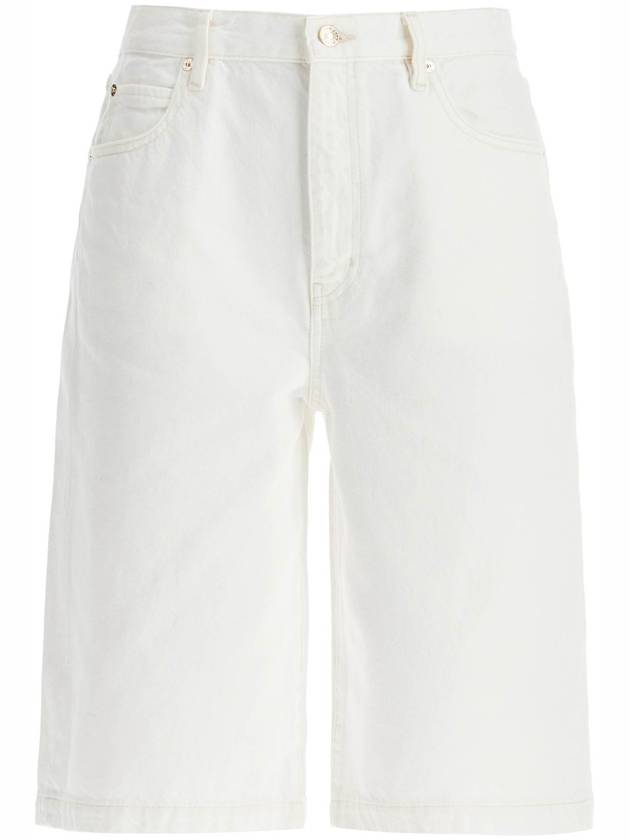 flared denim bermuda shorts. - FRAME - BALAAN 1