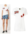 Print Short Sleeved T-Shirt White - MR & MRS ITALY - BALAAN 2