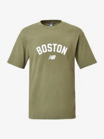 Uni Boston T Shirt 49 Khaki - NEW BALANCE - BALAAN 1