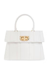 Gancini Hand Cross Bag White - SALVATORE FERRAGAMO - BALAAN 3