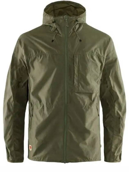 Men s High Coast Wind Jacket Green 82606620 - FJALL RAVEN - BALAAN 1