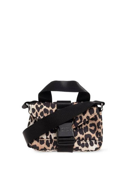 Leopard Print Tech Mini Cross Bag - GANNI - BALAAN 2