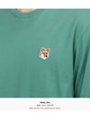 Foxhead Patch Regular Long Sleeve T-Shirt Teal Grey - MAISON KITSUNE - BALAAN 7