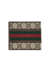 Ophidia GG Half Wallet Beige Ebony - GUCCI - BALAAN 3